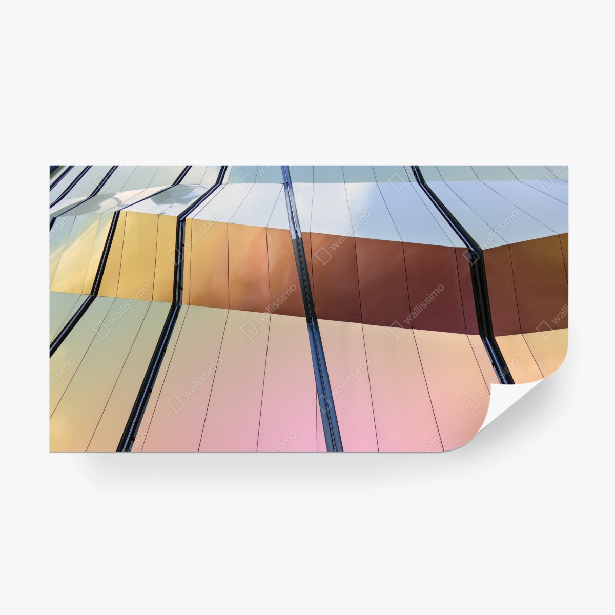 Wall mural iridescent modern facade panels ⁕ Wallissimo®