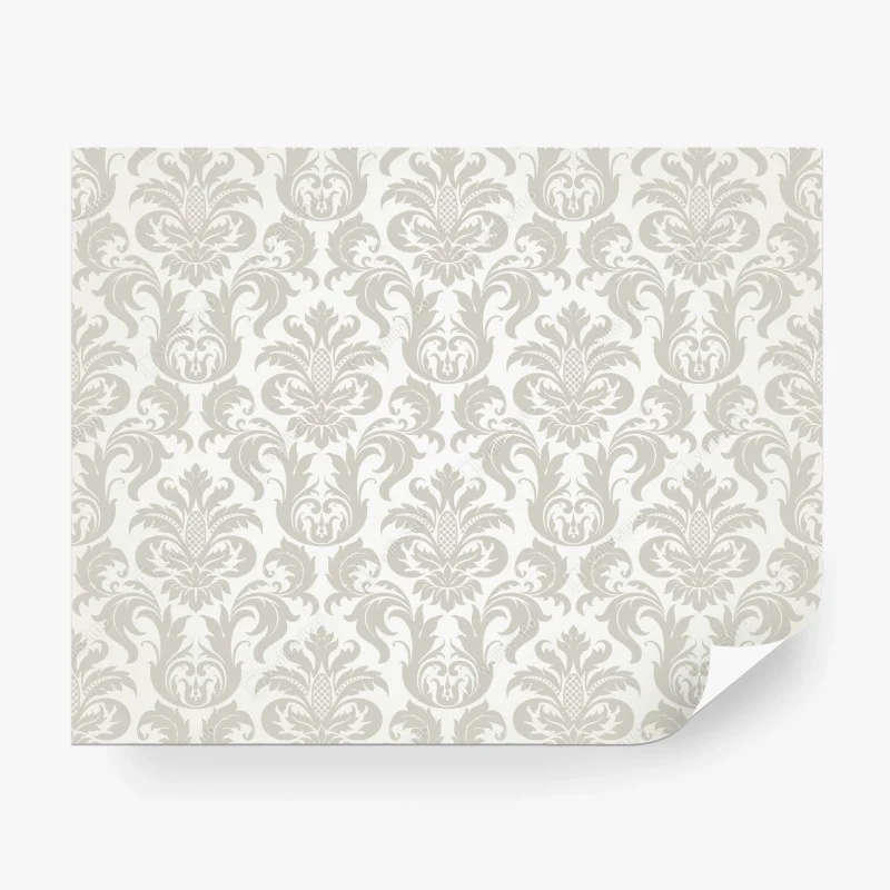 Wall mural elegant beige damask pattern