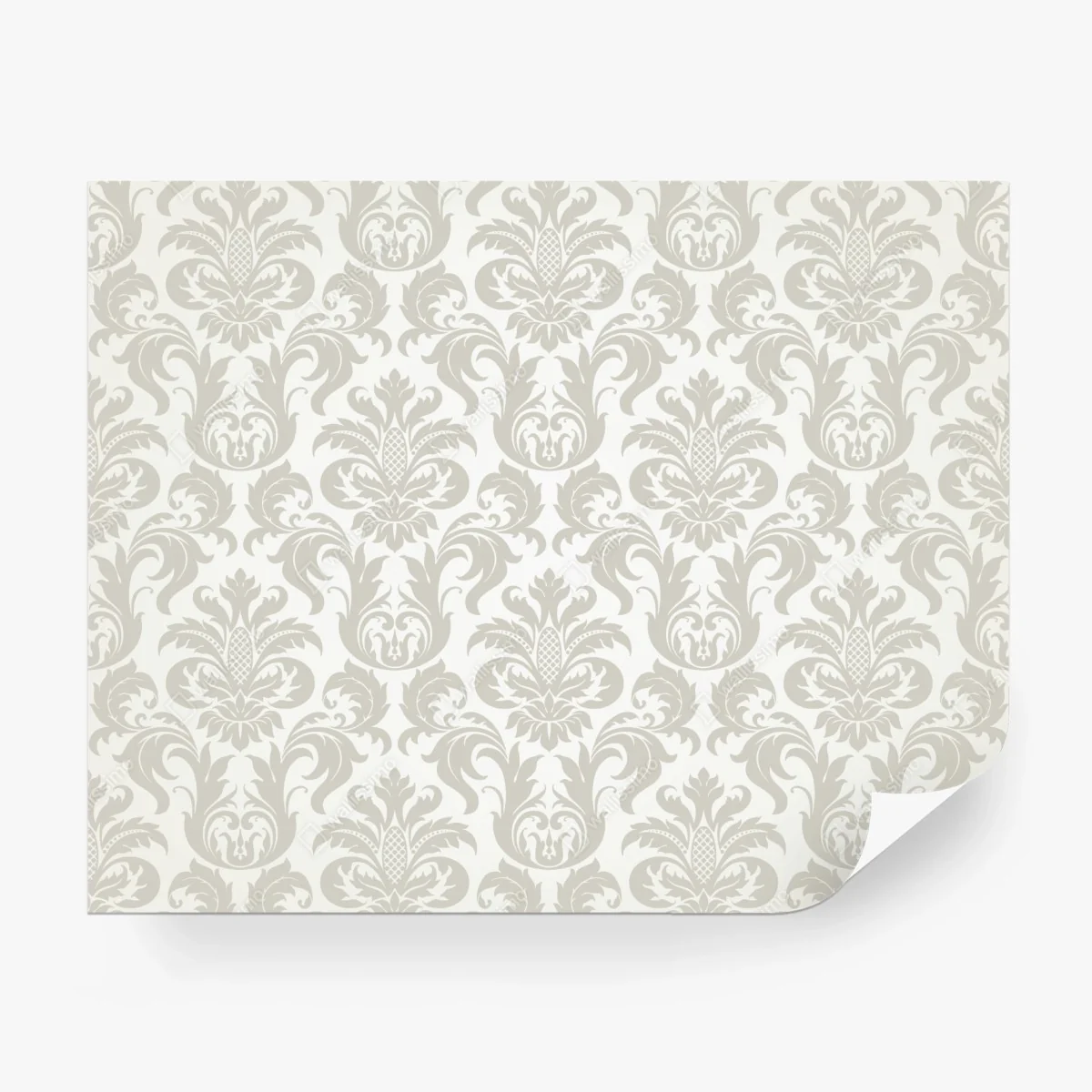 Wall mural elegant beige damask pattern • Wallissimo®