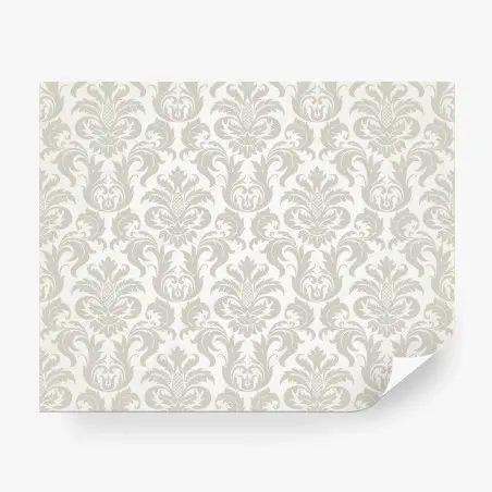 Wall mural elegant beige damask pattern • Wallissimo®