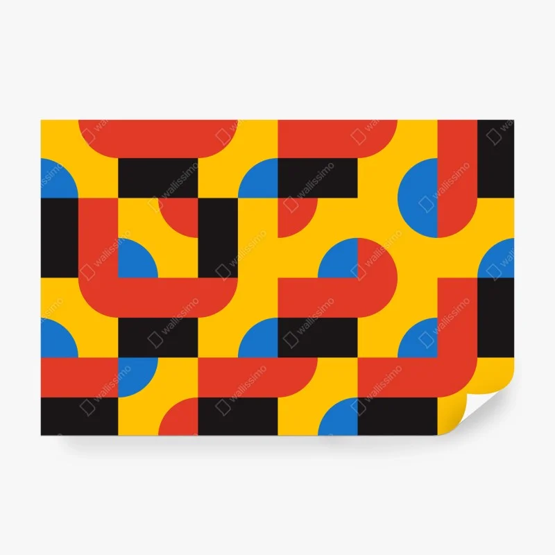 Wall mural bold geometric pattern wall art