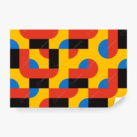 Wall mural bold geometric pattern wall art • Wallissimo®