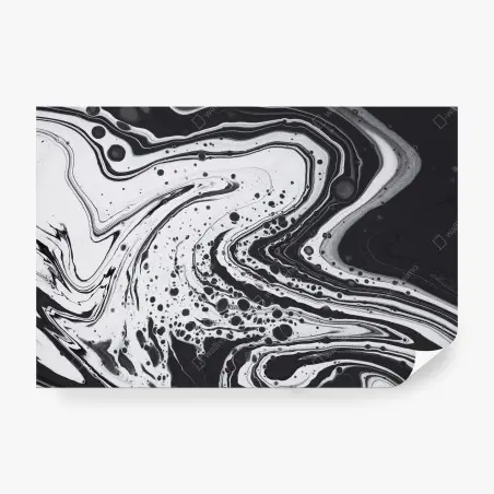 Wall mural monochrome marble abstract • Wallissimo®