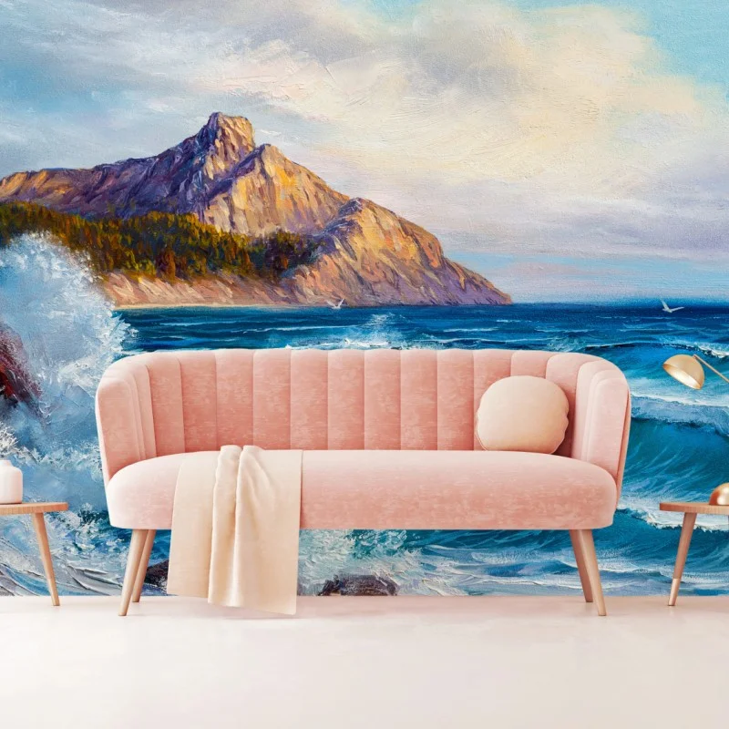 Wall mural turquoise ocean wave seascape
