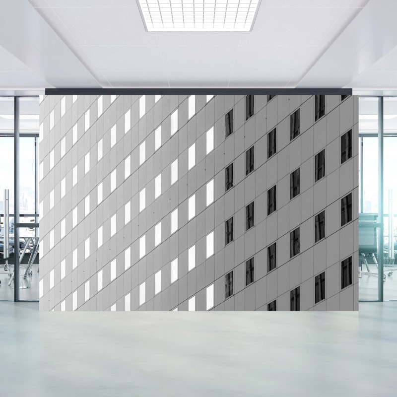 Wall mural minimalist architectural facade pattern
