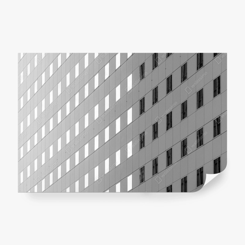 Wall mural minimalist architectural facade pattern