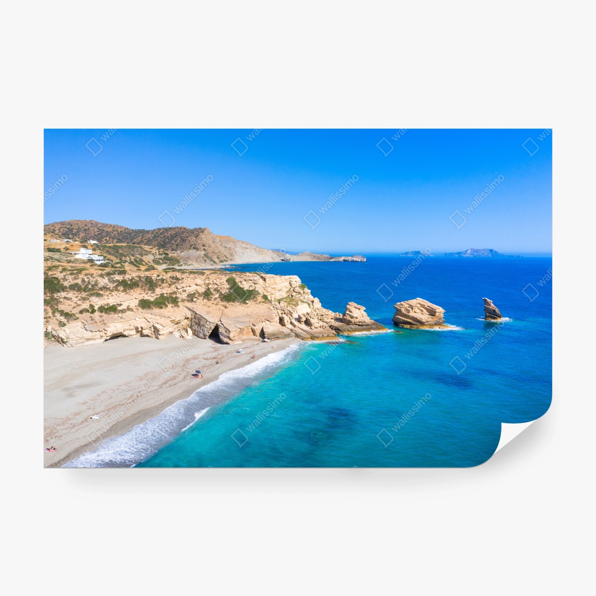 Wall mural turquoise coastal escape • Wallissimo®