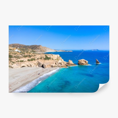 Wall mural turquoise coastal escape • Wallissimo®