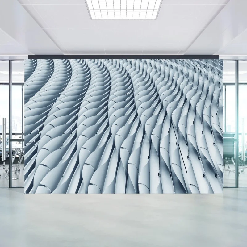 Wall mural abstract architectural facade pattern