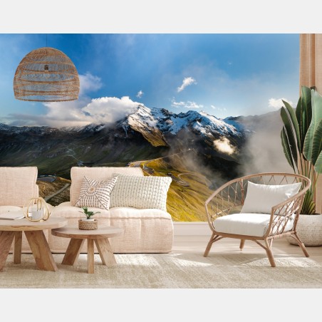 Wall mural Grossglockner high alpine road panorama • Wallissimo®