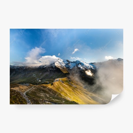 Wall mural Grossglockner high alpine road panorama • Wallissimo®