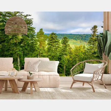 Wall mural Black Forest autumn treetop panorama • Wallissimo®