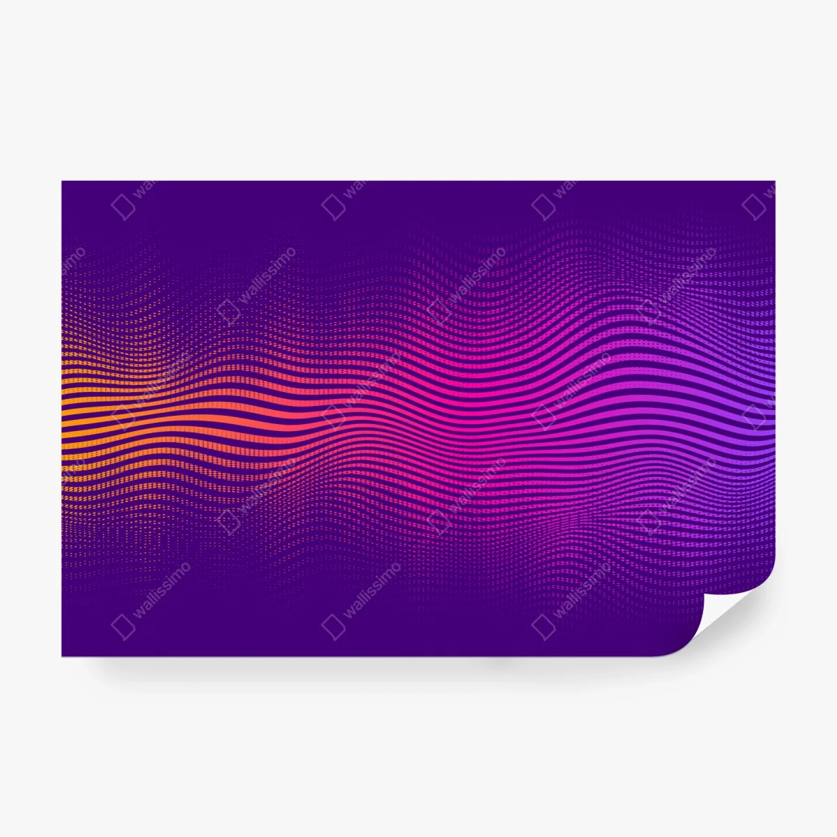 Wall mural vibrant gradient wave pattern ⁕ Wallissimo® Wall mural vibrant gradient wave pattern ⁕ Wallissimo®