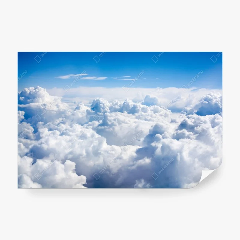 Wall mural serene blue cloudscape