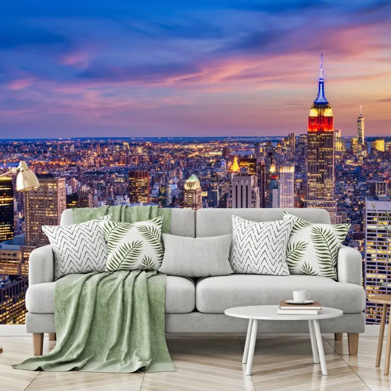 Wall mural New York skyline at dusk