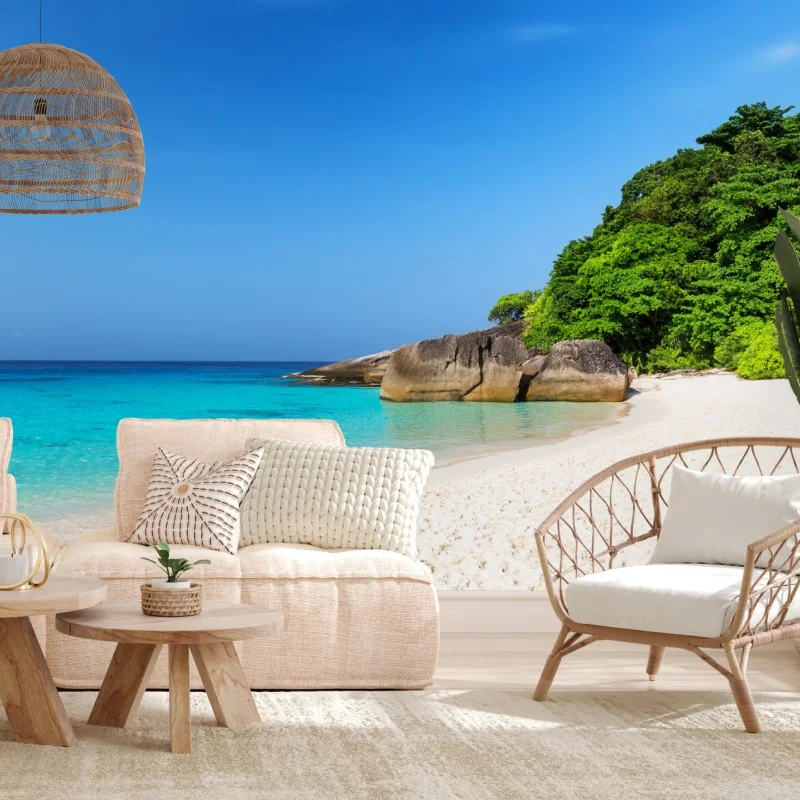 Wall mural Similan Islands turquoise beach escape
