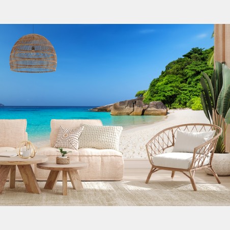 Wall mural Similan Islands turquoise beach escape • Wallissimo®