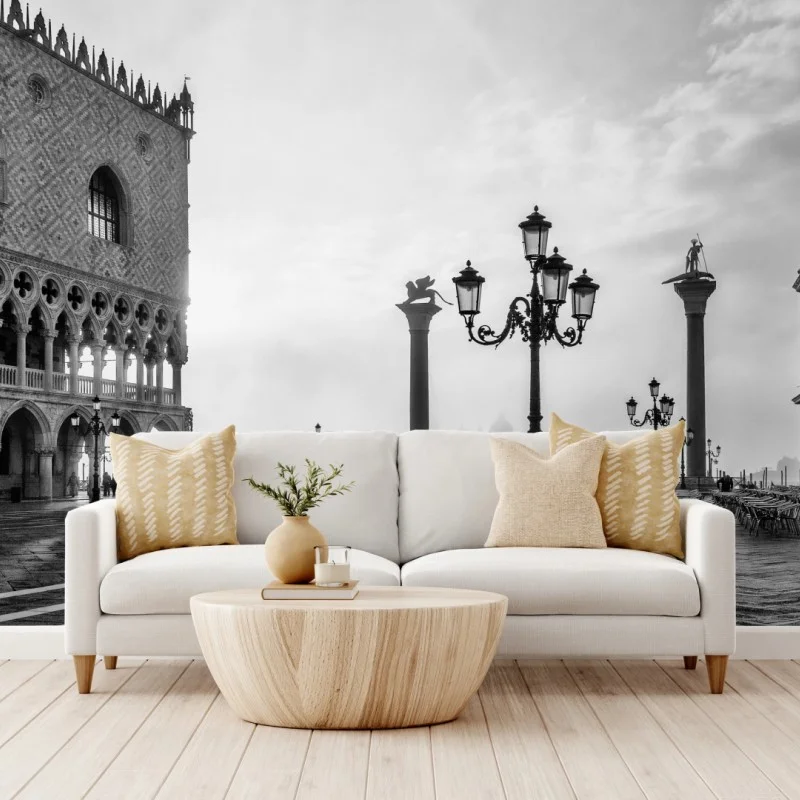 Wall mural Venice piazza in mist