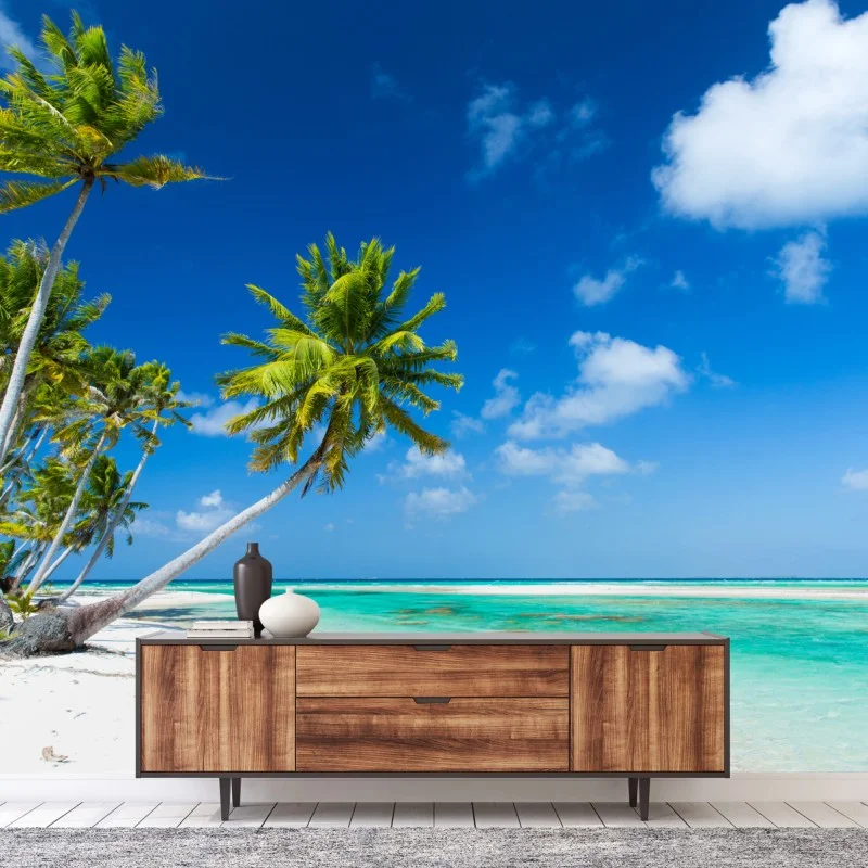 Wall mural tropical turquoise beach paradise