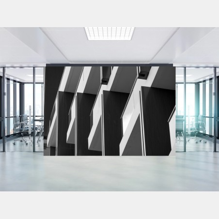 Wall mural geometric balcony rhythm • Wallissimo®