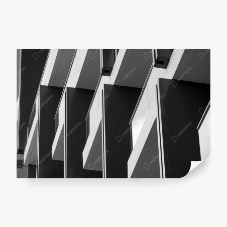 Wall mural geometric balcony rhythm • Wallissimo®