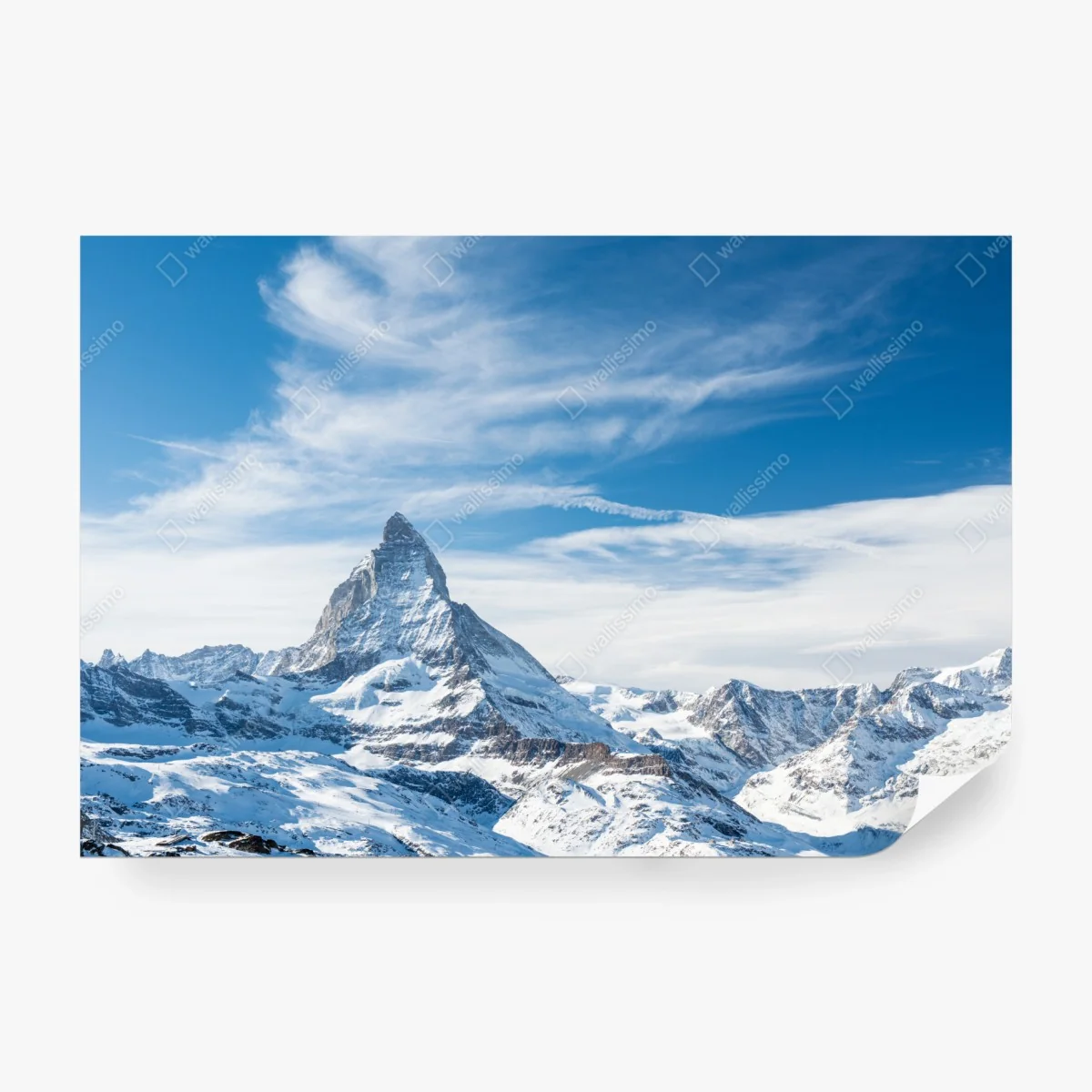 Wall mural majestic alpine mountain peak in the Alps ⁕ Wallissimo®