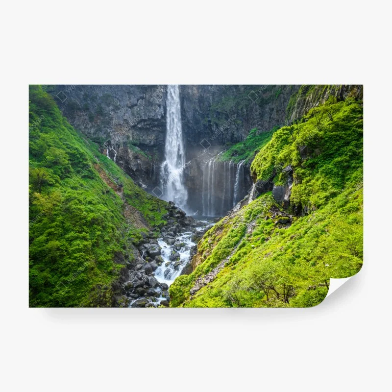 Wall mural Kegon falls, Nikko waterfall landscape