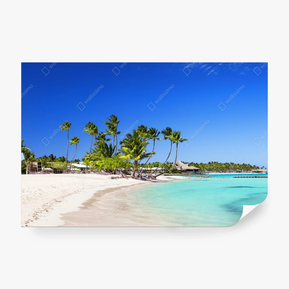 Wall mural tropical beach in Cap Cana • Wallissimo® Wall mural tropical beach in Cap Cana • Wallissimo®