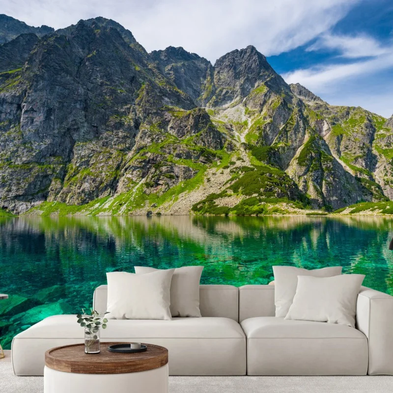 Wall mural Czarny Staw mountain reflection