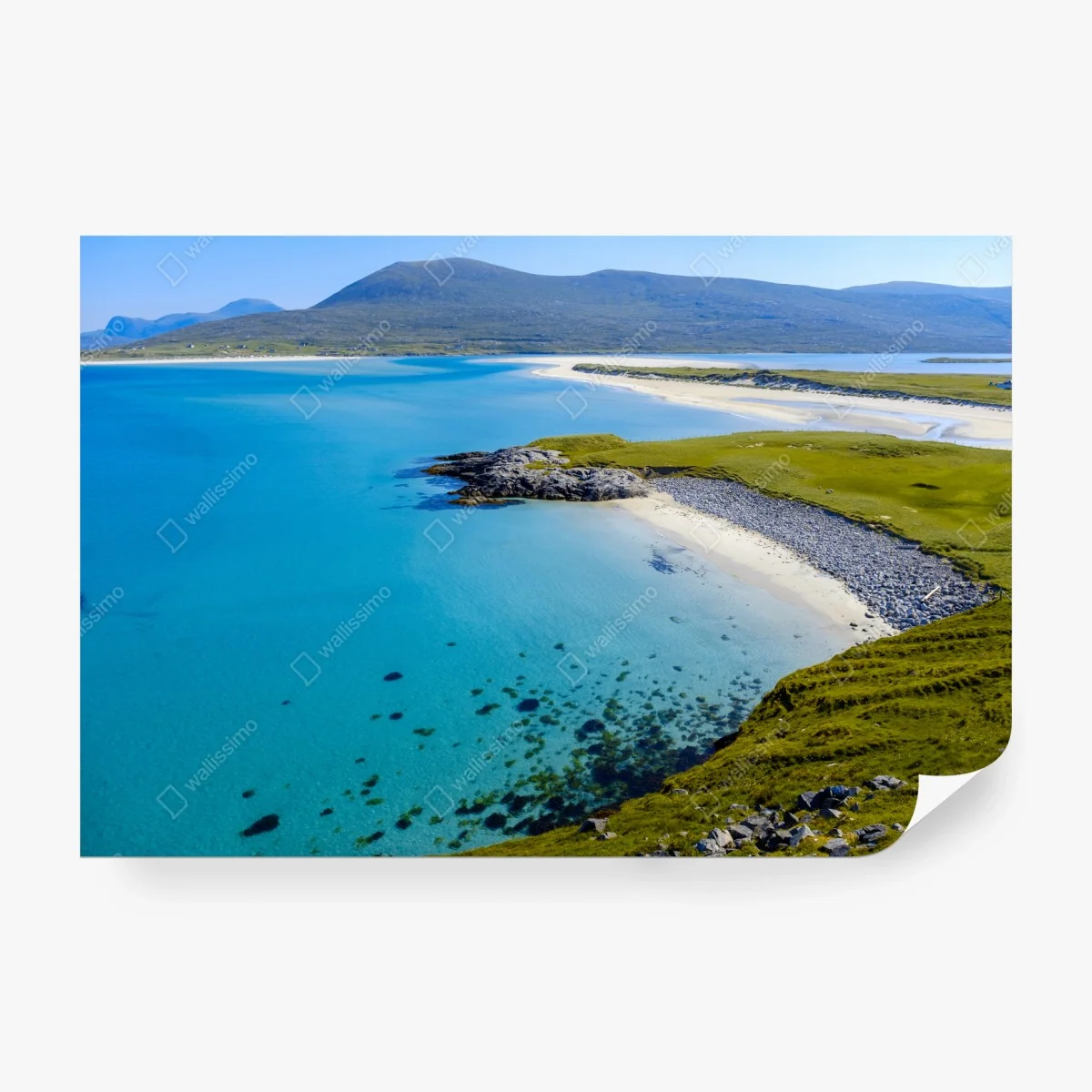 Wall mural tranquil turquoise beach landscape ⁕ Wallissimo® Wall mural tranquil turquoise beach landscape ⁕ Wallissimo®