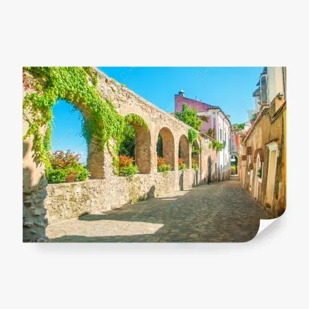Wall mural sunlit arches in Ravello • Wallissimo®