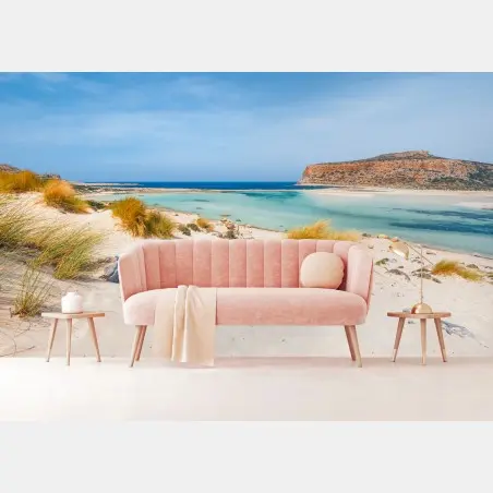 Wall mural balos beach lagoon, Crete: turquoise serenity • Wallissimo®