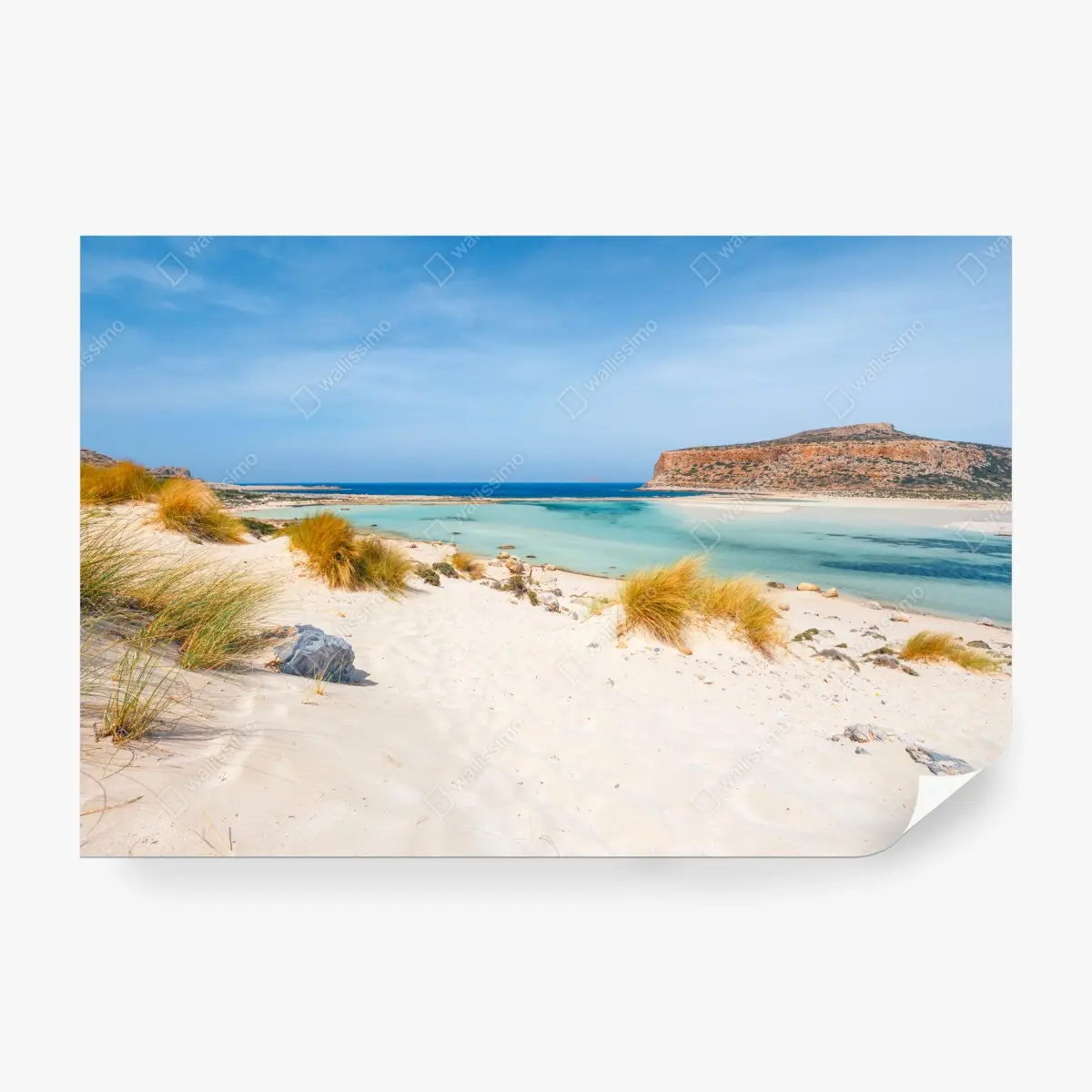 Wall mural balos beach lagoon, Crete: turquoise serenity • Wallissimo®