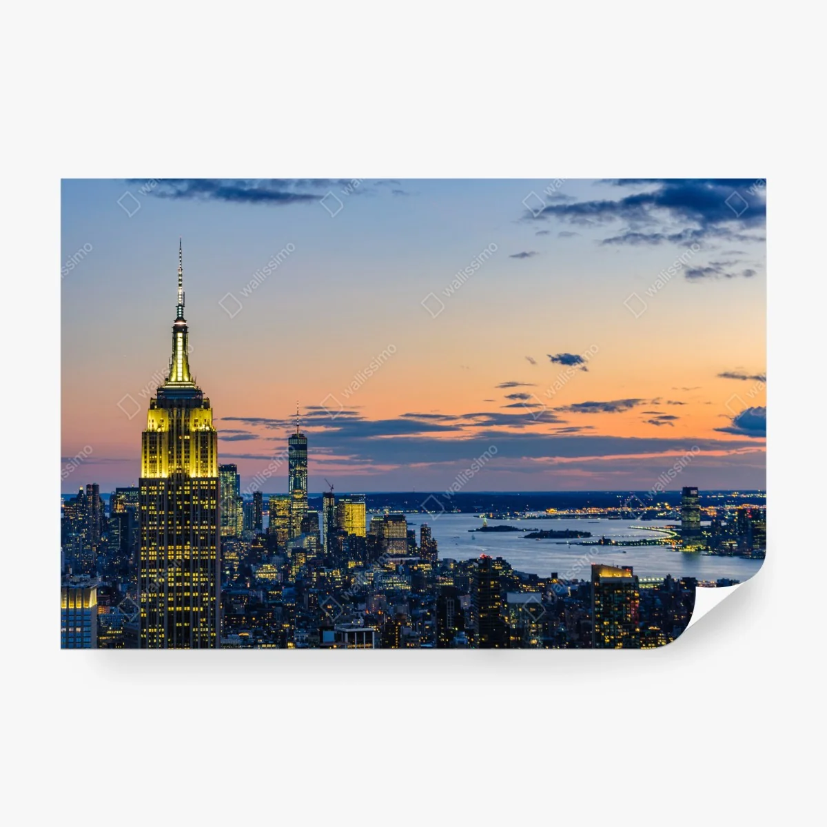 Wall mural New York skyline at dusk ⁕ Wallissimo®