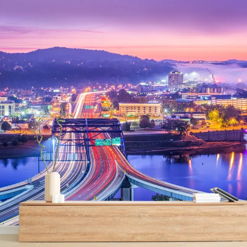 Wall mural Charleston skyline at dawn