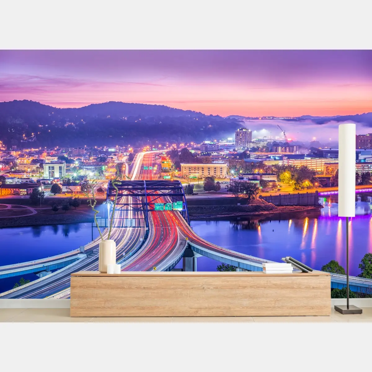 Wall mural Charleston skyline at dawn • Wallissimo®
