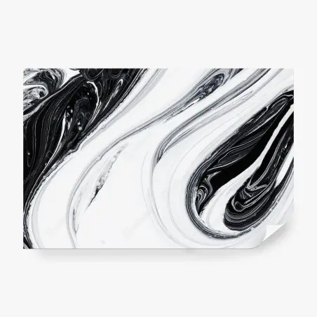Wall mural monochrome marble swirl • Wallissimo®
