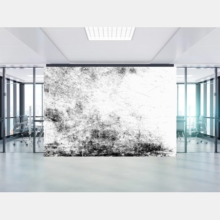 Wall mural black grunge concrete texture • Wallissimo®