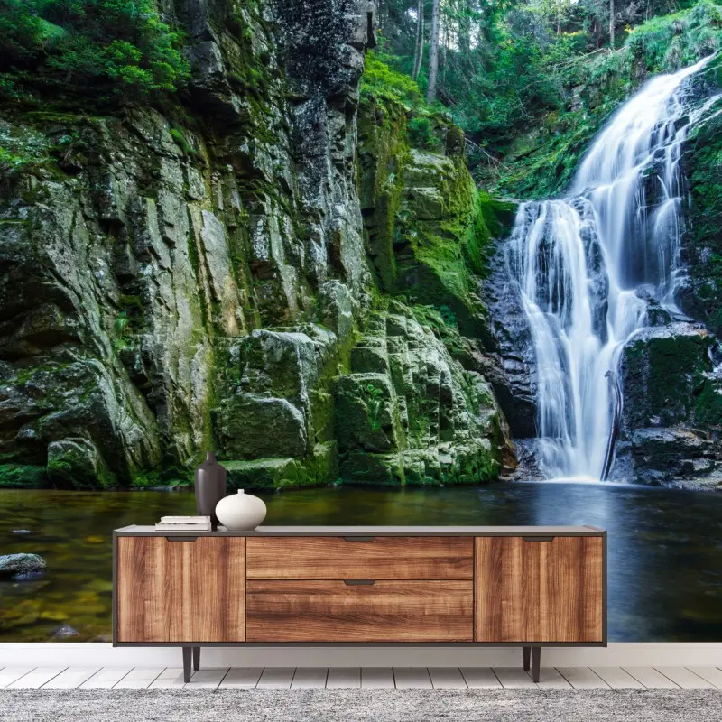 Wall mural Kamienczyk waterfall in Karkonosze
