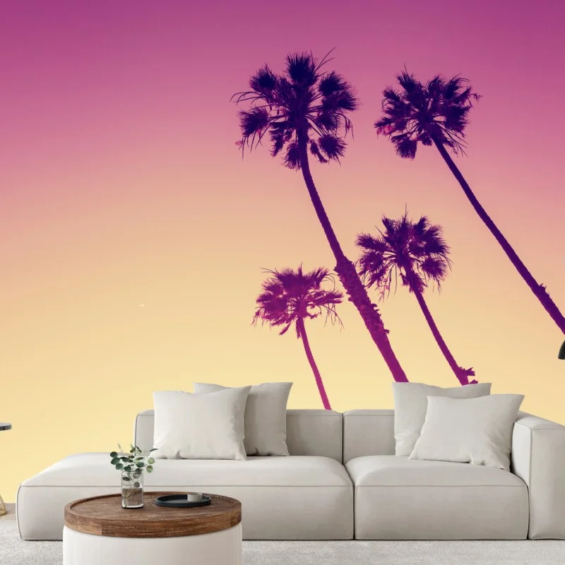 Wall mural California palms at Sunset Cliffs