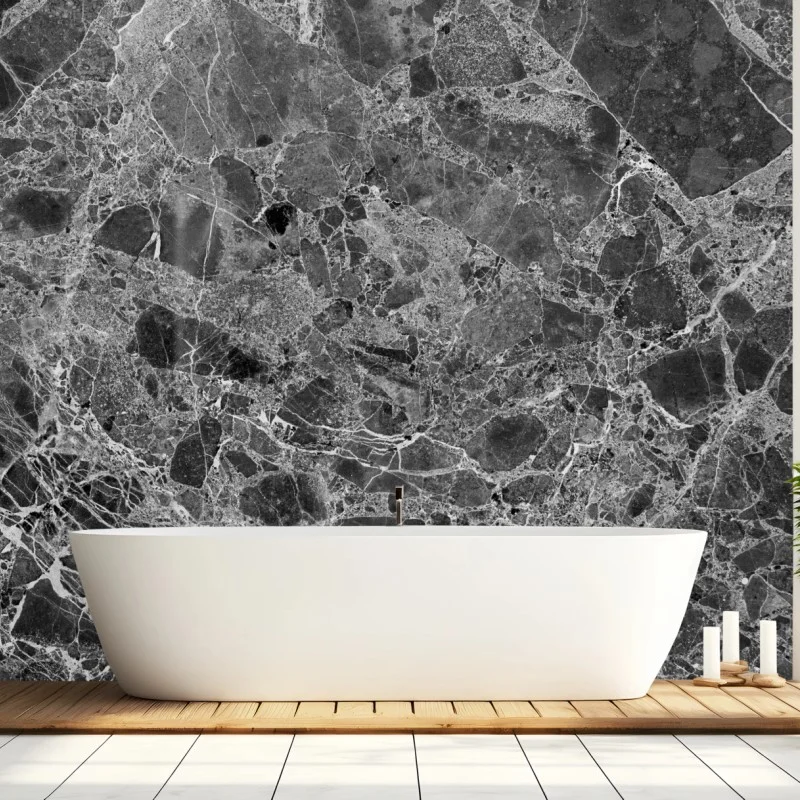 Wall mural monochrome marble texture art