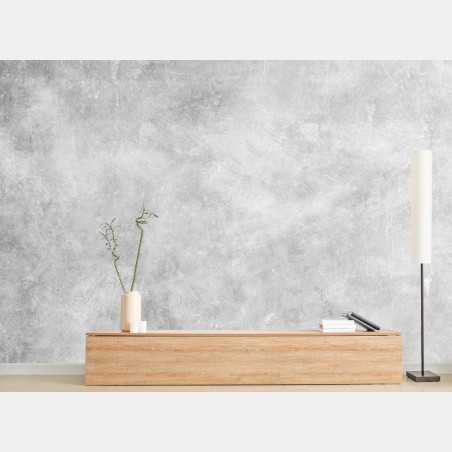 Wall mural subtle grey concrete texture • Wallissimo®