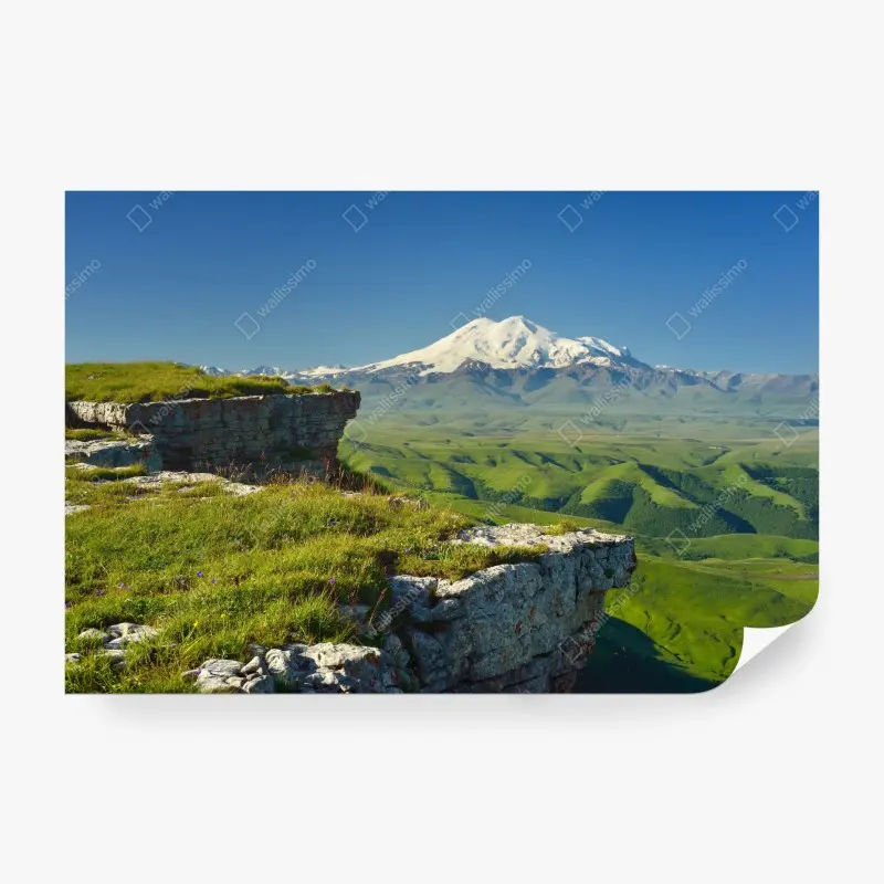 Wall mural majestic Mount Elbrus sunrise
