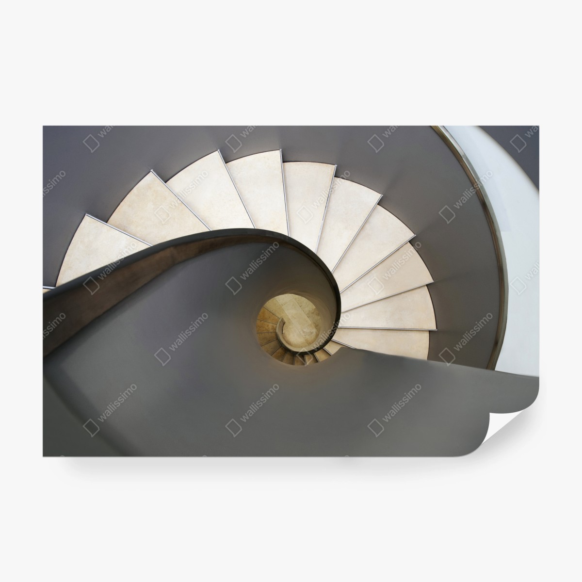 Wall mural spiral staircase abstract composition ⁕ Wallissimo®