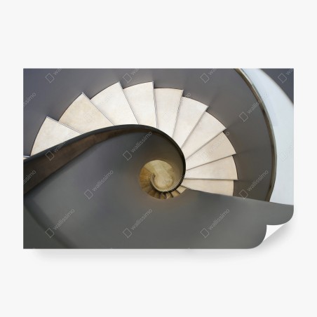 Wall mural spiral staircase abstract composition • Wallissimo®