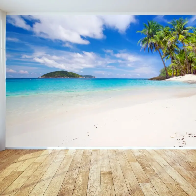 Wall mural tropical turquoise beach paradise