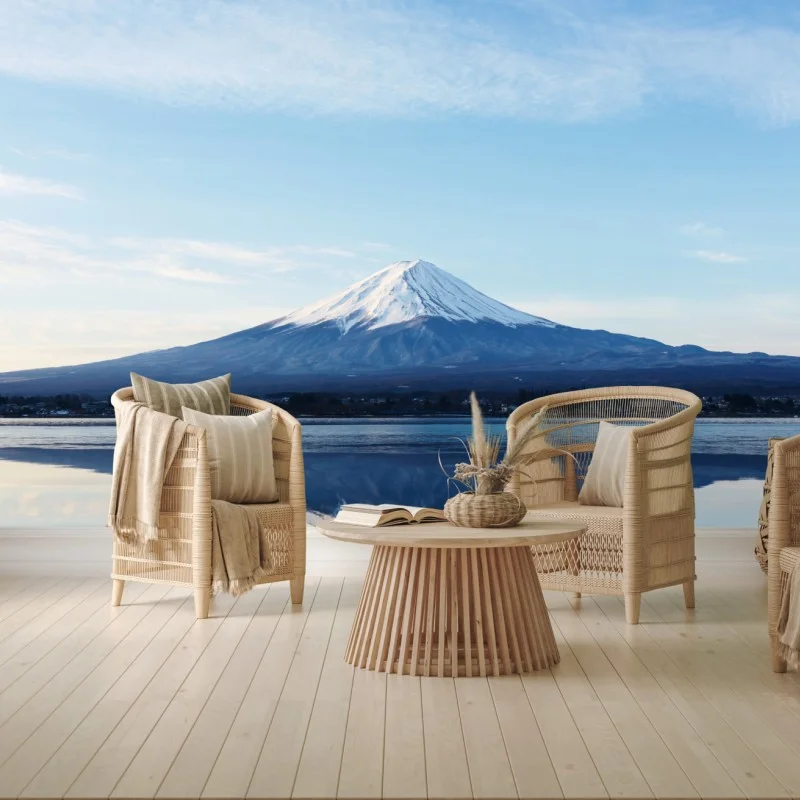 Wall mural Mount Fuji reflection at dawn