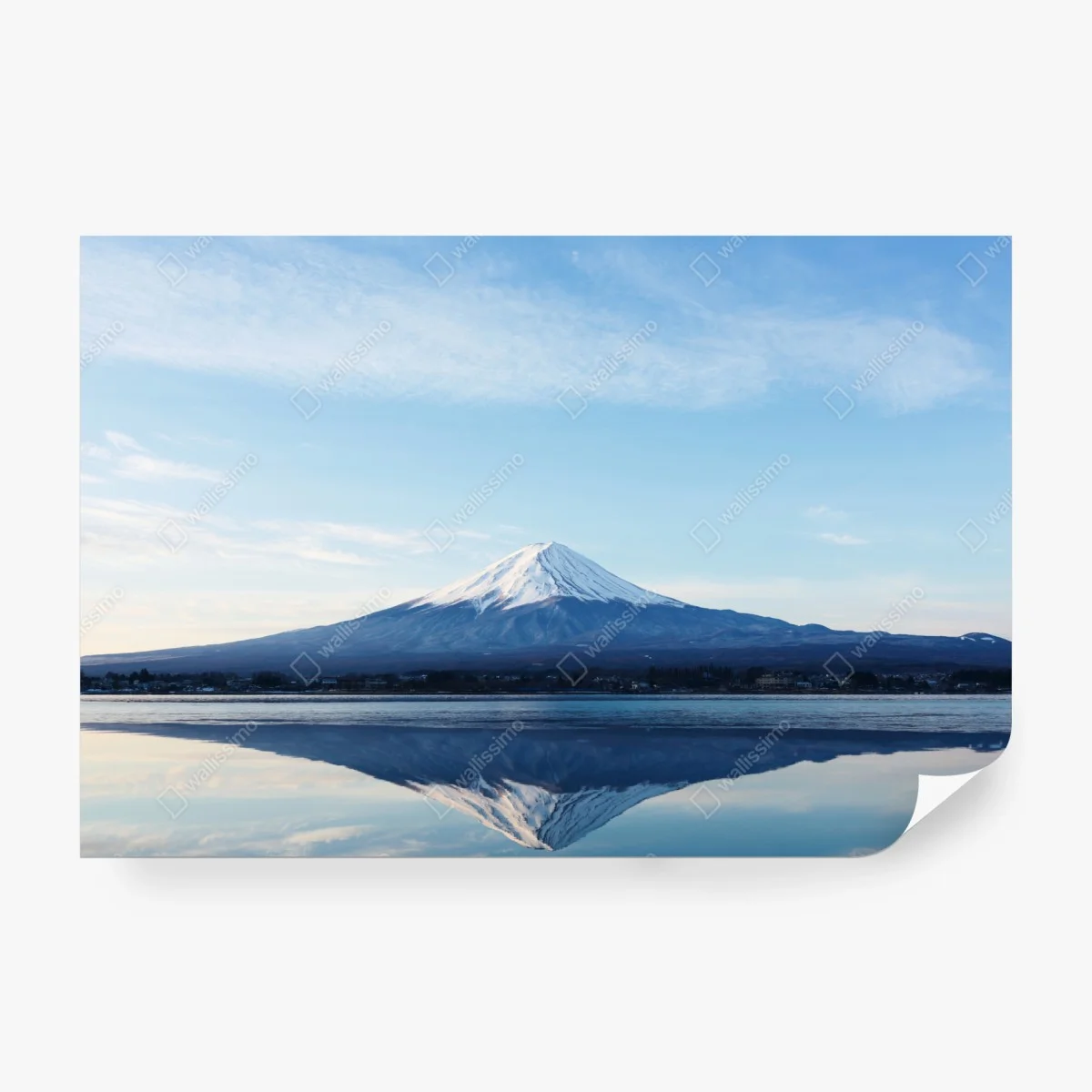 Wall mural Mount Fuji reflection at dawn ⁕ Wallissimo®