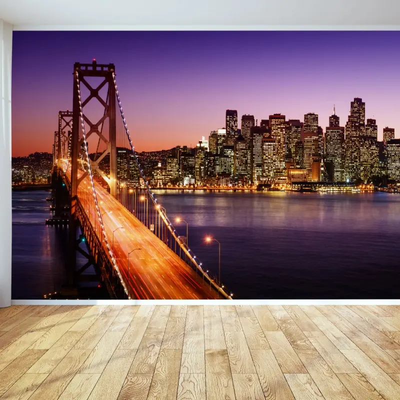 Wall mural San Francisco skyline at sunset