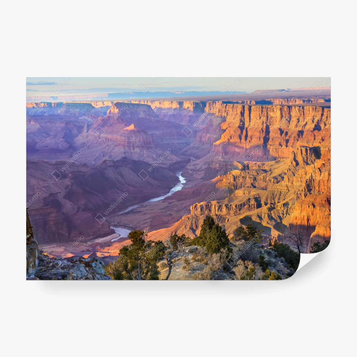 Wall mural Grand Canyon dusk panorama ⁕ Wallissimo® Wall mural Grand Canyon dusk panorama ⁕ Wallissimo®
